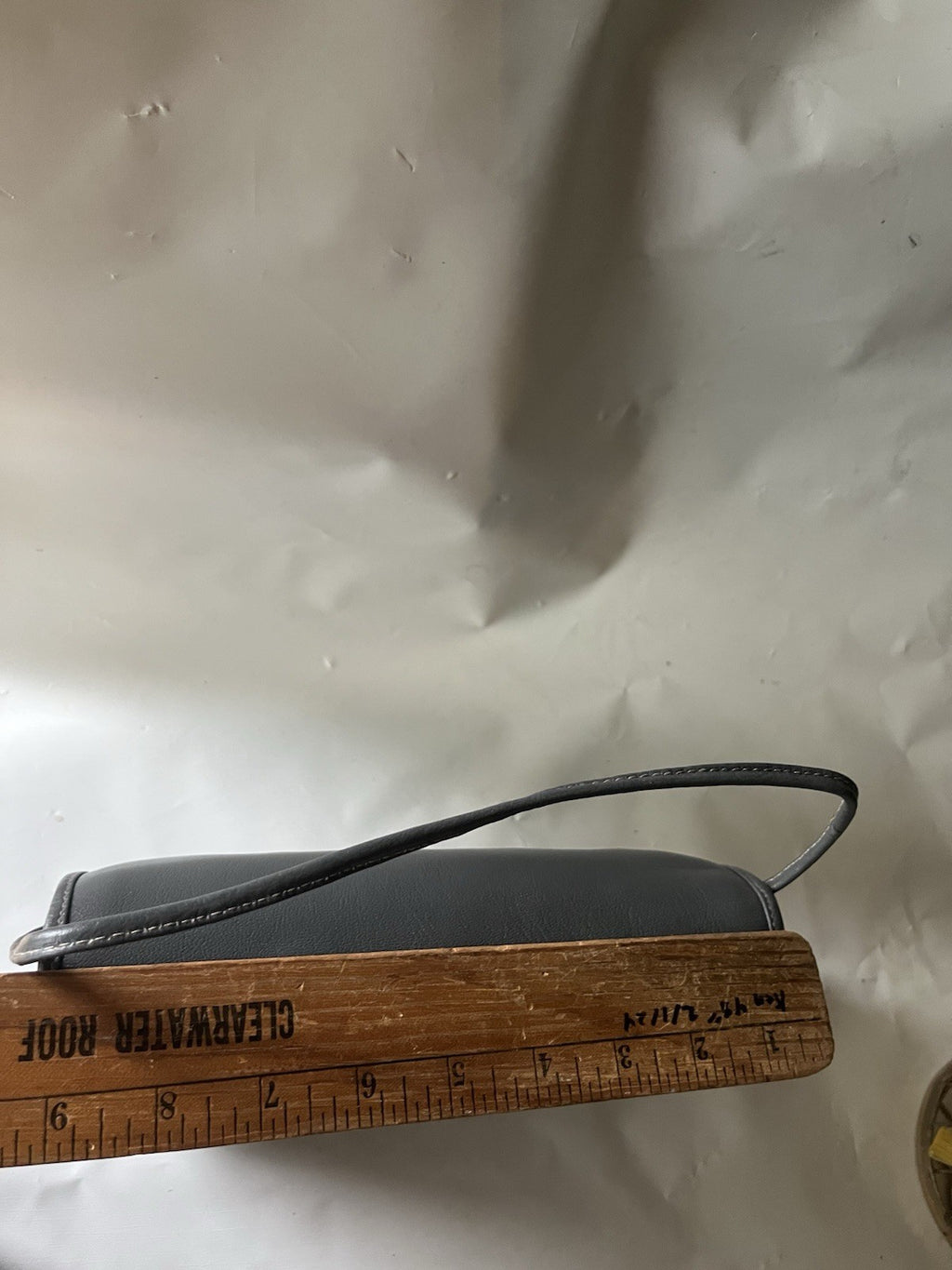 NOS 90’s Talbots Gray Crossbody Leather Bag-Made In Italy