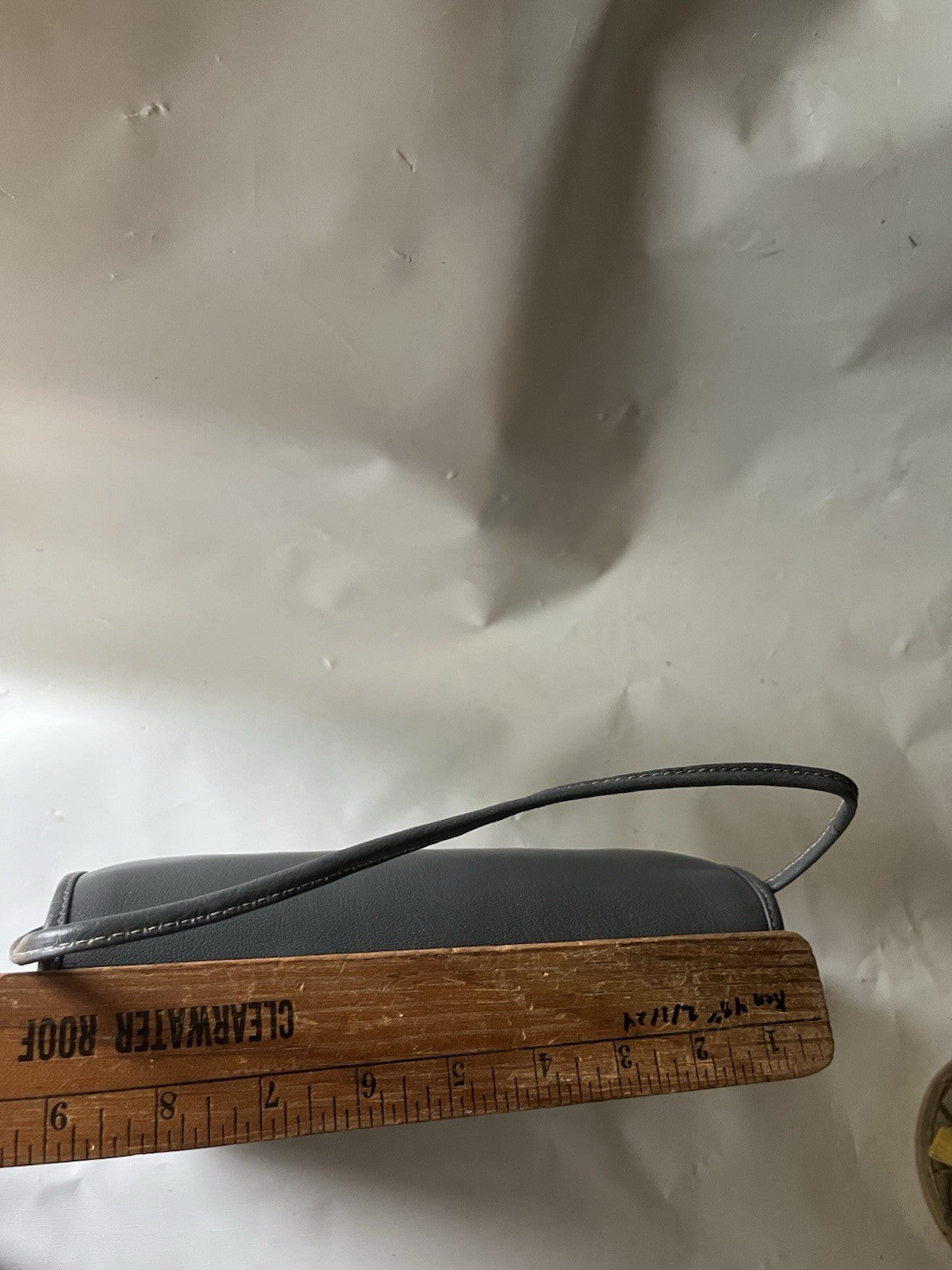 NOS 90’s Talbots Gray Crossbody Leather Bag-Made In Italy