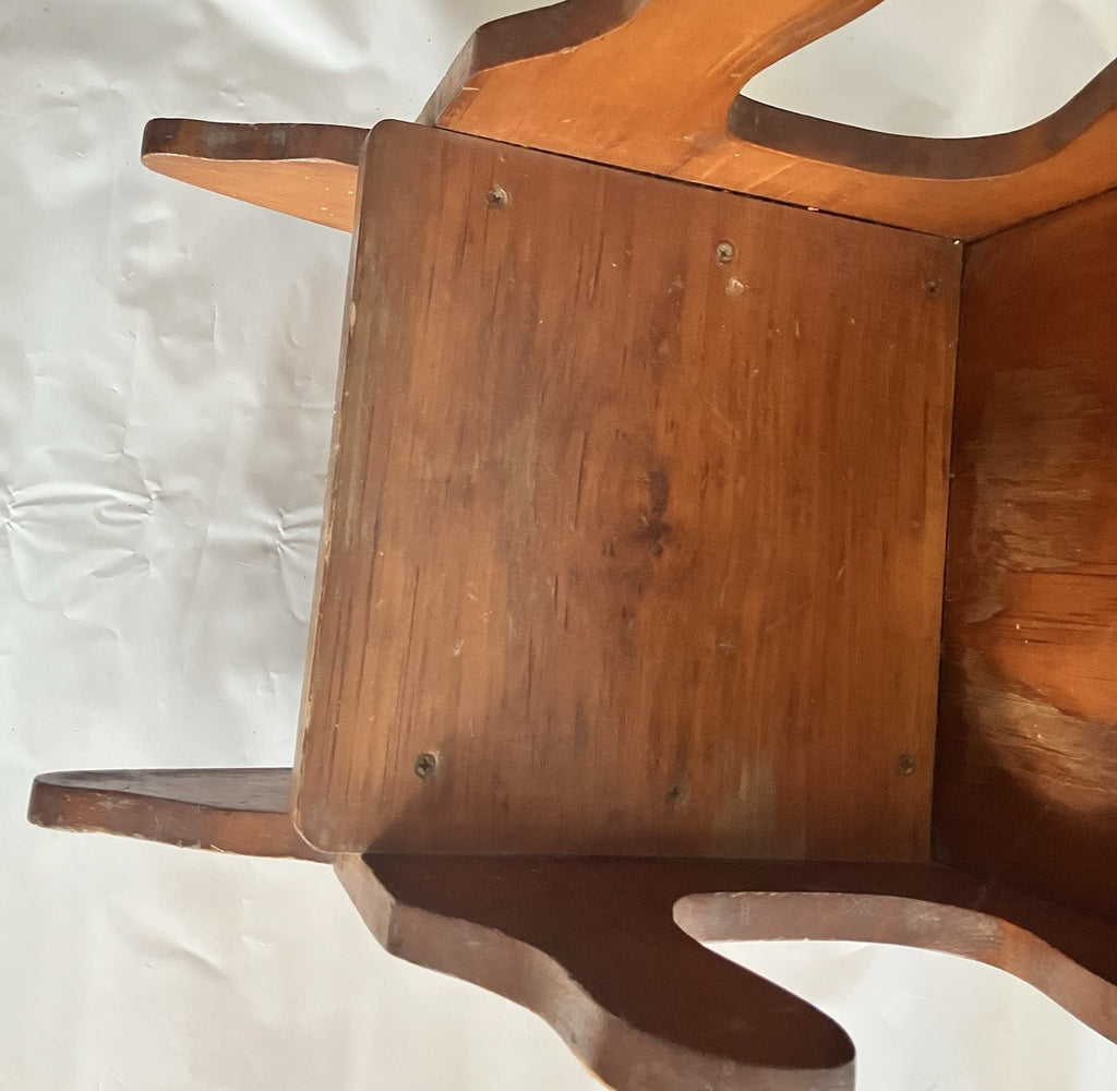 Vintage Wooden Child’s Rocking Chair, 24” Tall