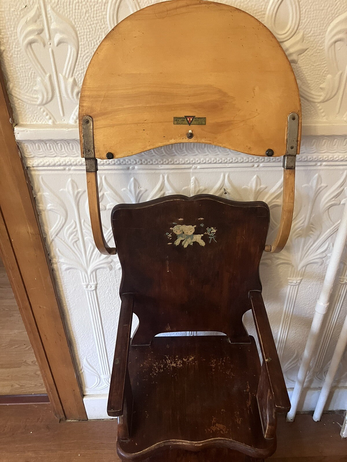1930s E.L Thompson 2/1 Highchair And play Desk