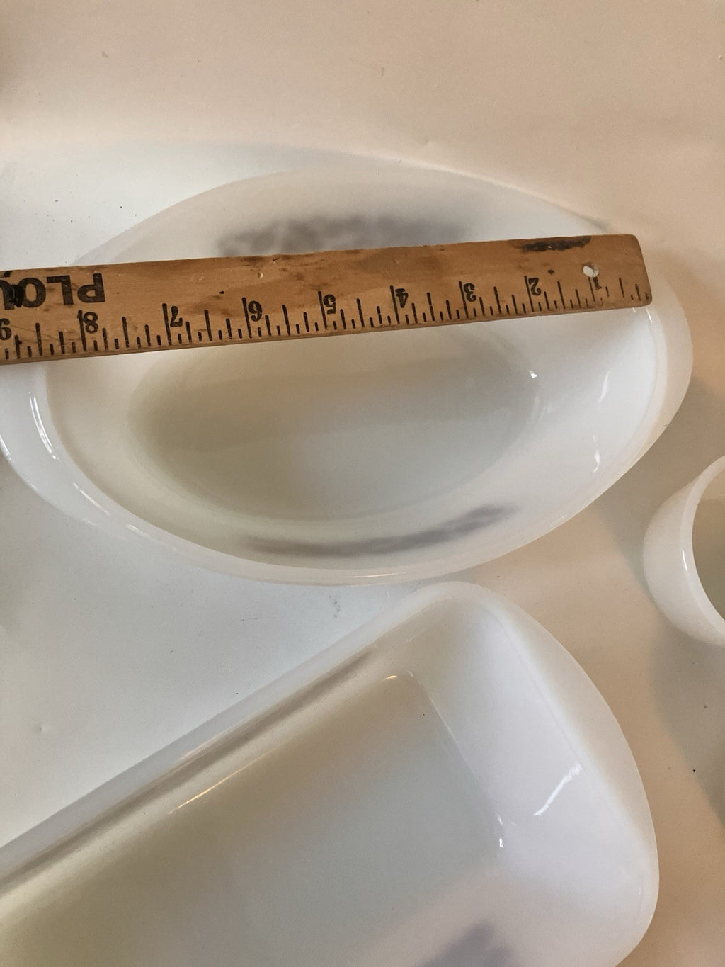 Vintage NOS In Box Jeanette Goldtone Floral Glasbake Ovenware 27 Piece Set #2512