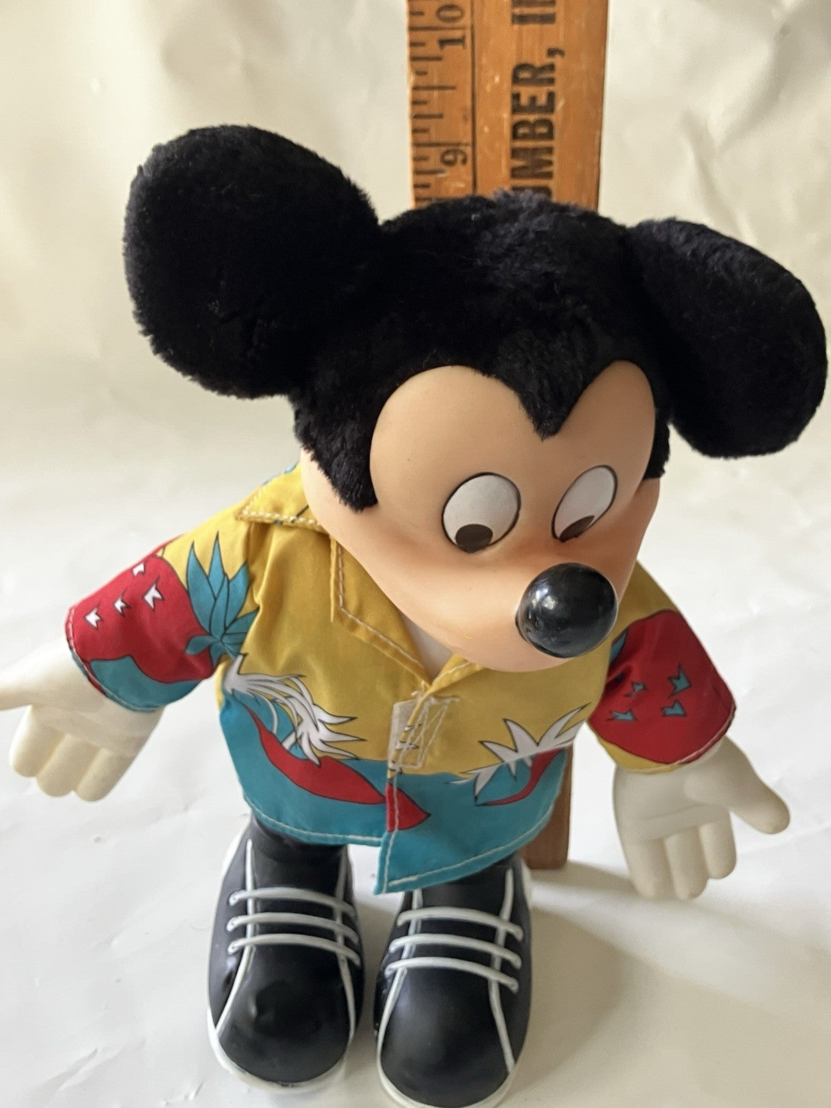 Disney 1987 Mickey Mouse Tourist - Applause Doll Plush  Vintage