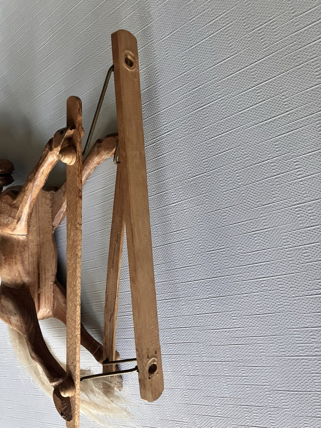 Vintage 1940’s Authentic Wood Glider Rocking Horse Handcrafted 8"