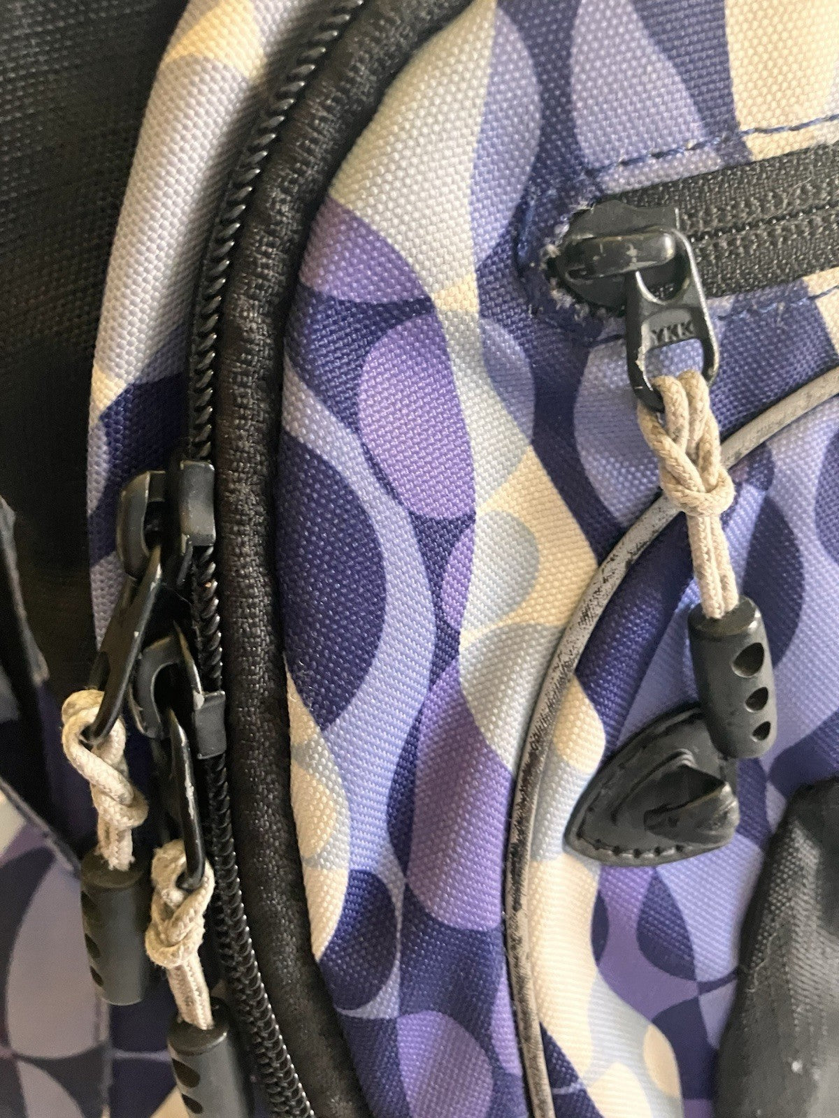 L.L.Bean Purple Two Toned And White large Backpack NOT monogrammed!