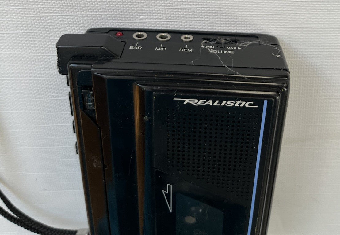 Realistic Co. Minisette-20 Voice Actuated Cassette Tape Recorder 14-1055B Tested