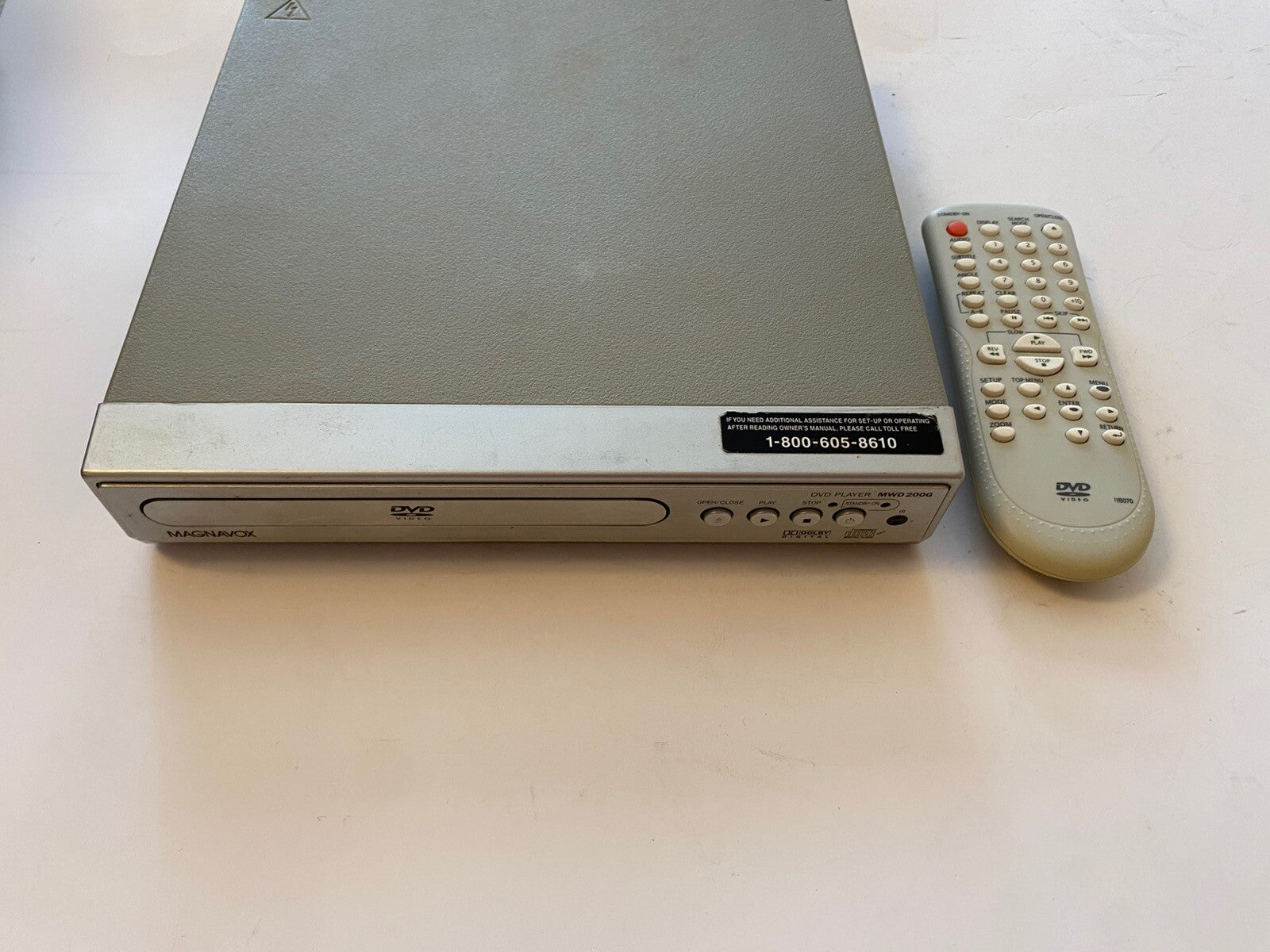 Magnavox DVD Player Dolby Digital MWD200G - Tested & Working With Remote!!