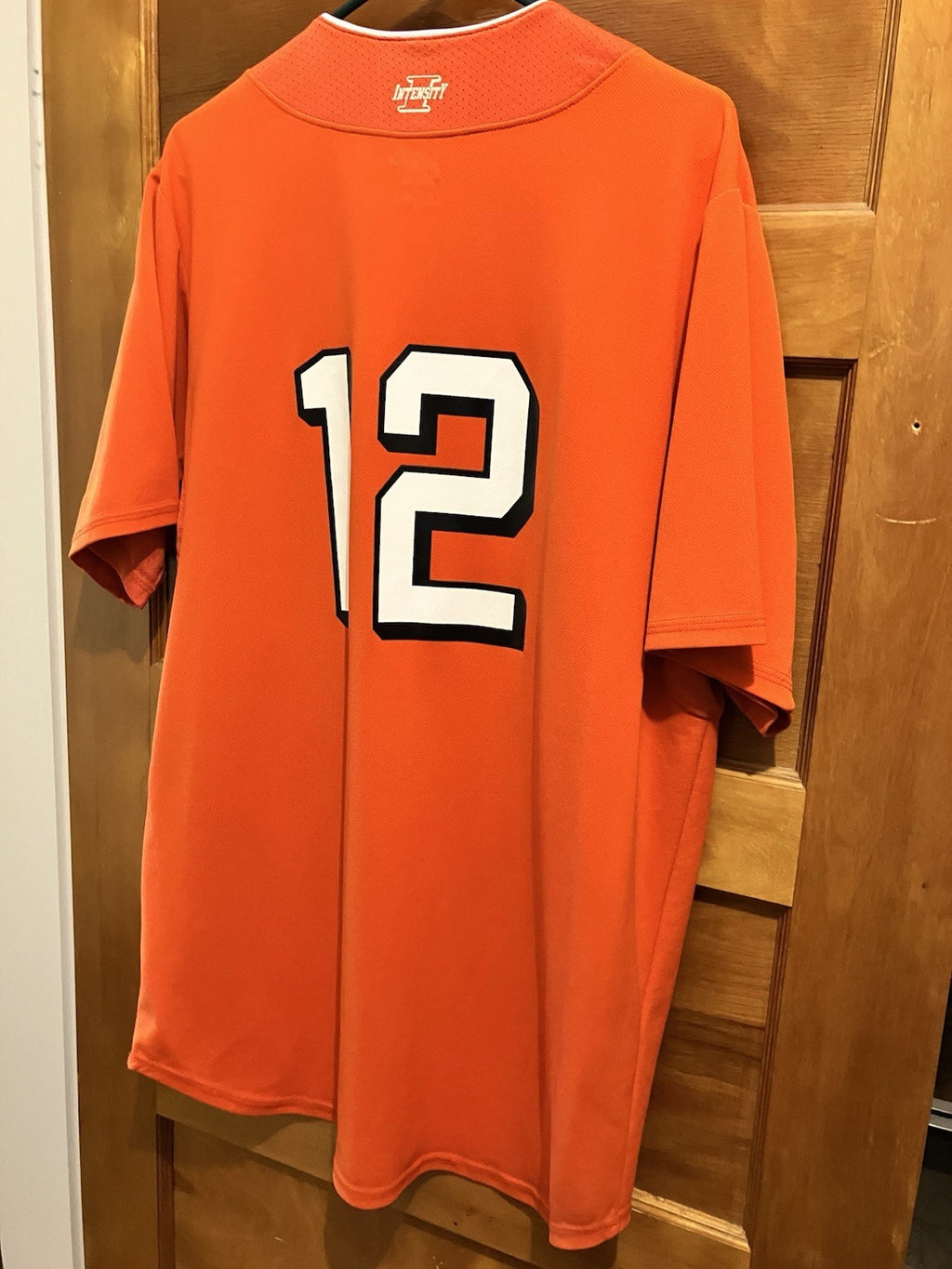 Intensity Athletics Orange Diablos Jersey “12” Size Large Adult