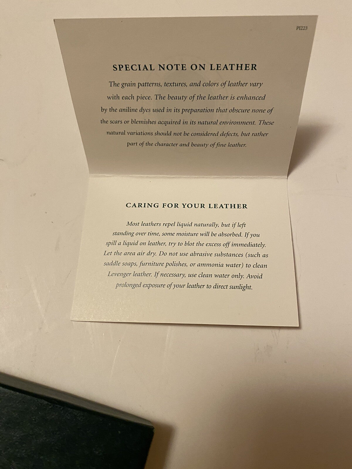 Levenger Leather Credit Card Holder New