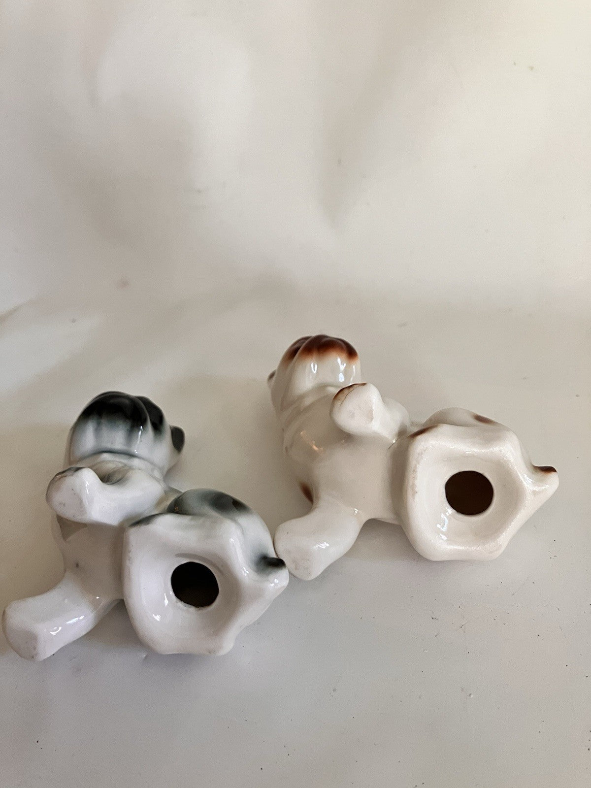 Vintage 1960s Lot Of 2 Bull Dog/Dogs Salt And Pepper Shaker Sets. EVC!