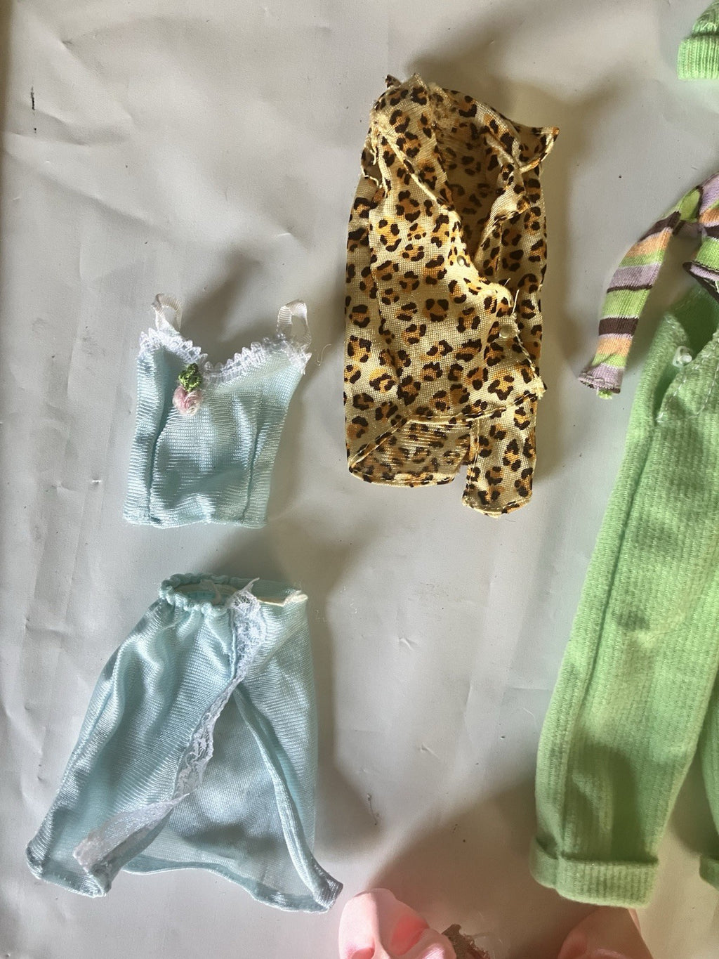 Vintage 1980’s Barbie And Variety Of Clothing Accessories