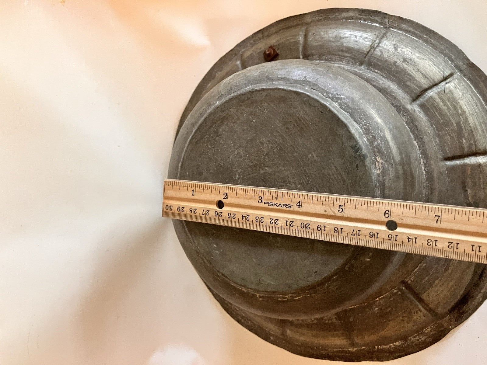 Vintage Mid Eastern Metal Etched Traveling  Basin With Lid/ Rice Pot?