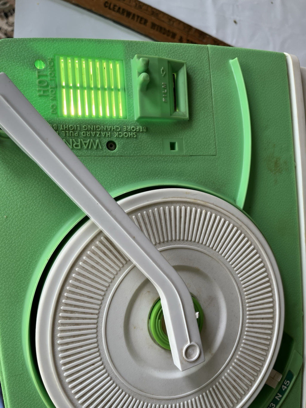 Vintage Child Guidance Show ‘N Tell Green Phono-viewer. Working Condition, GVC