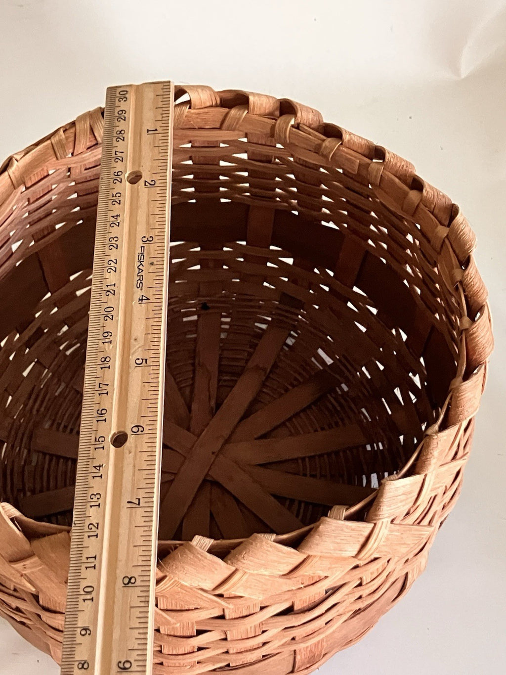 Vintage Handwoven Basket From Northern Maine