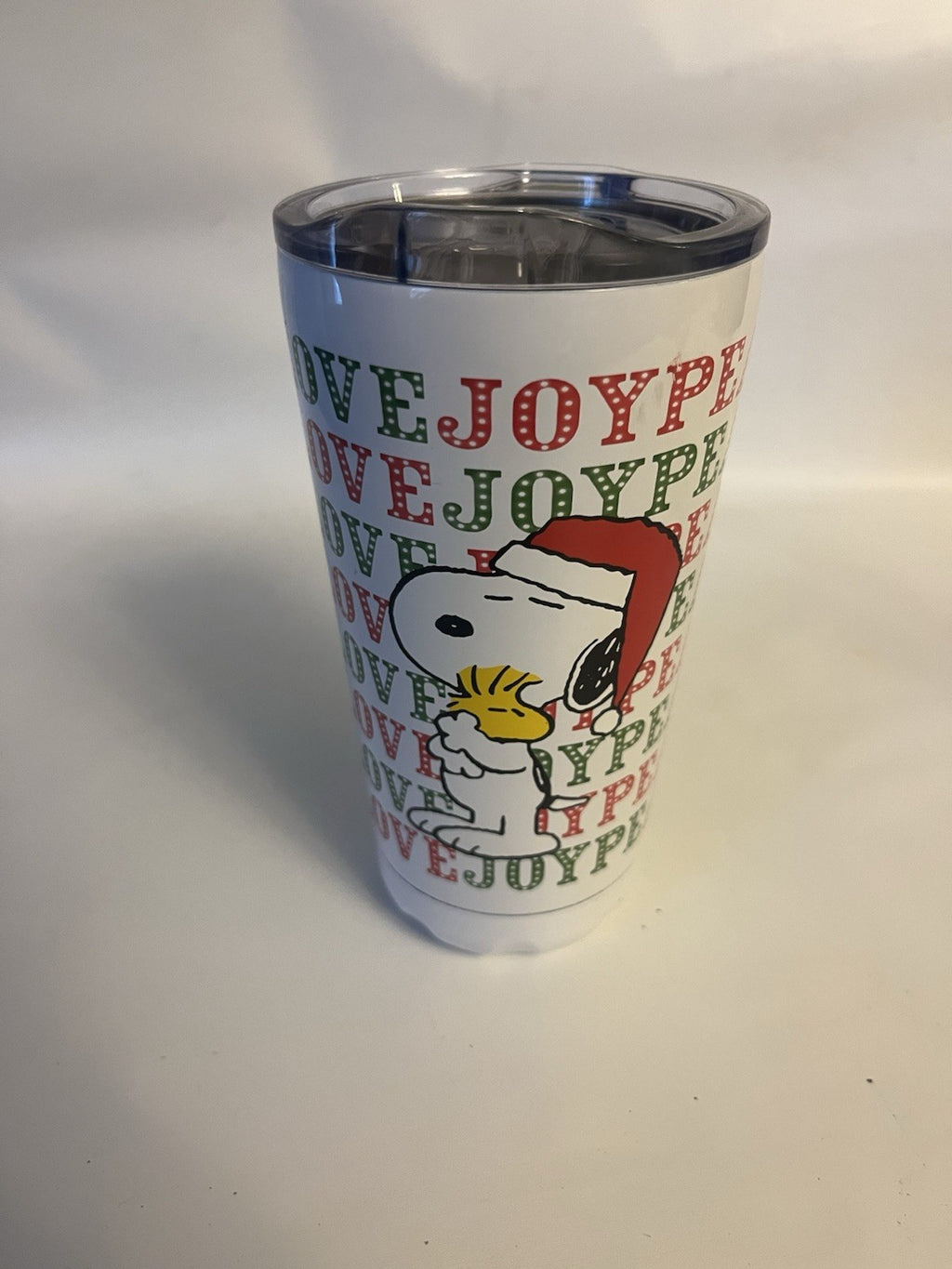 Snoopy Christmas Tumbler New Old Stock Nice