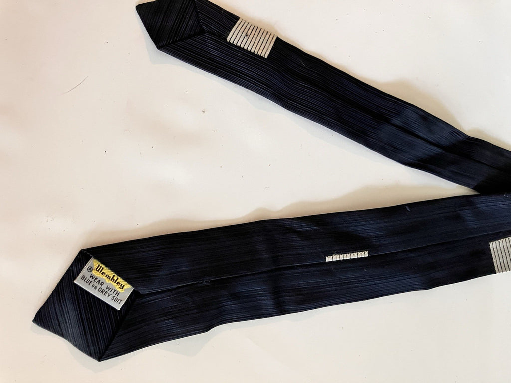 Vintage 1960’s Lot Of 7 Ties; Wide And Skinny Ties, Bow tie Clip On