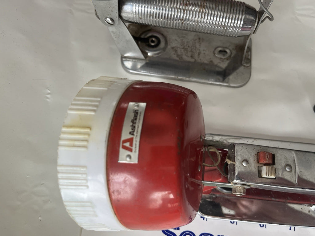 2-Vintage Retro Silver Ray-O-Vac Sportsman Lantern Light/ Ashcroft Red Lantern