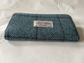 Harris Tweed Womens Blue Plaid Snap Wallet Glen Alpine Of Scotland Tag