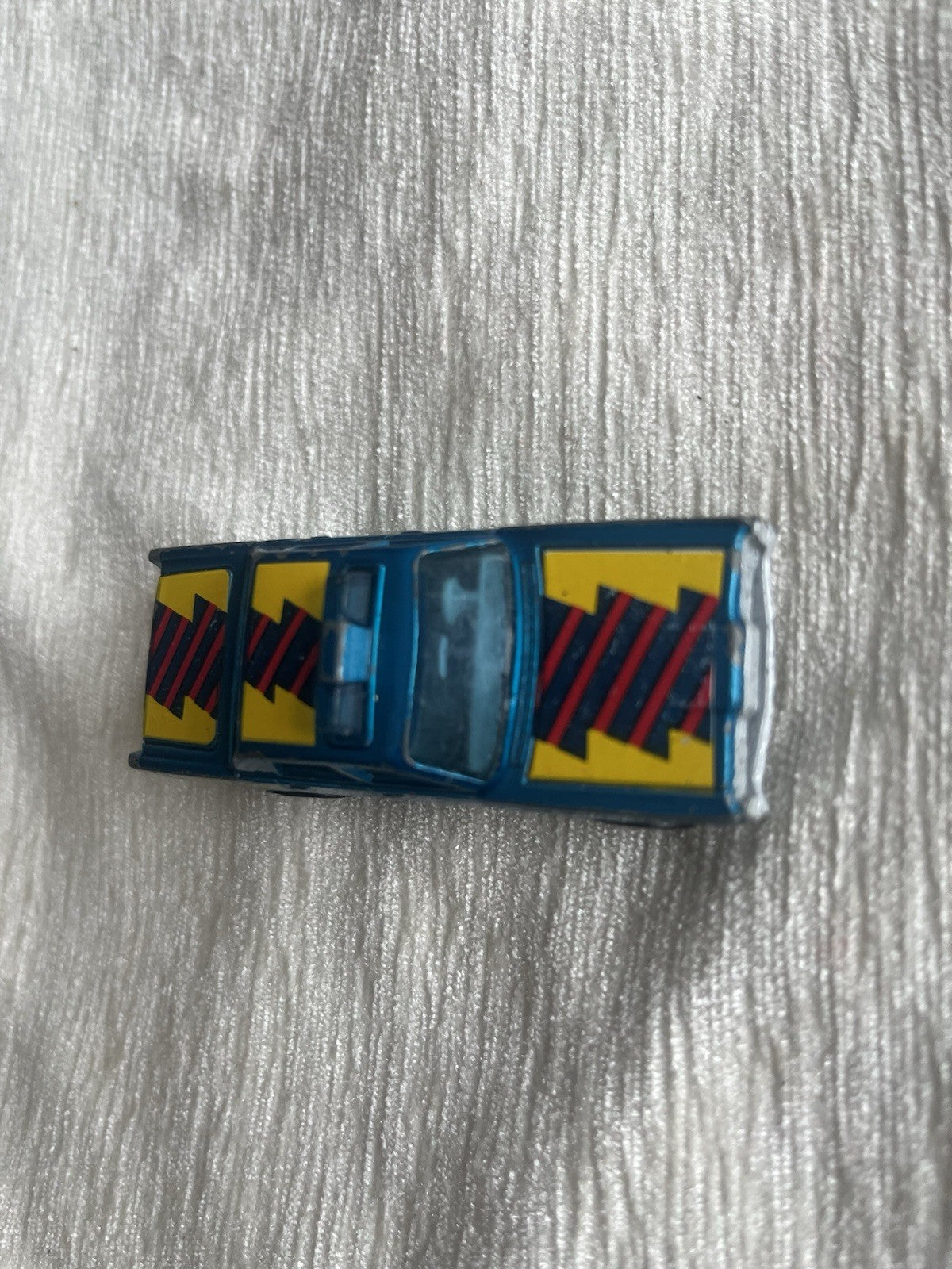 Blue Mercury Police Car Matchbox 1978 Macau Blue Windows Nice Condition Rare HTF