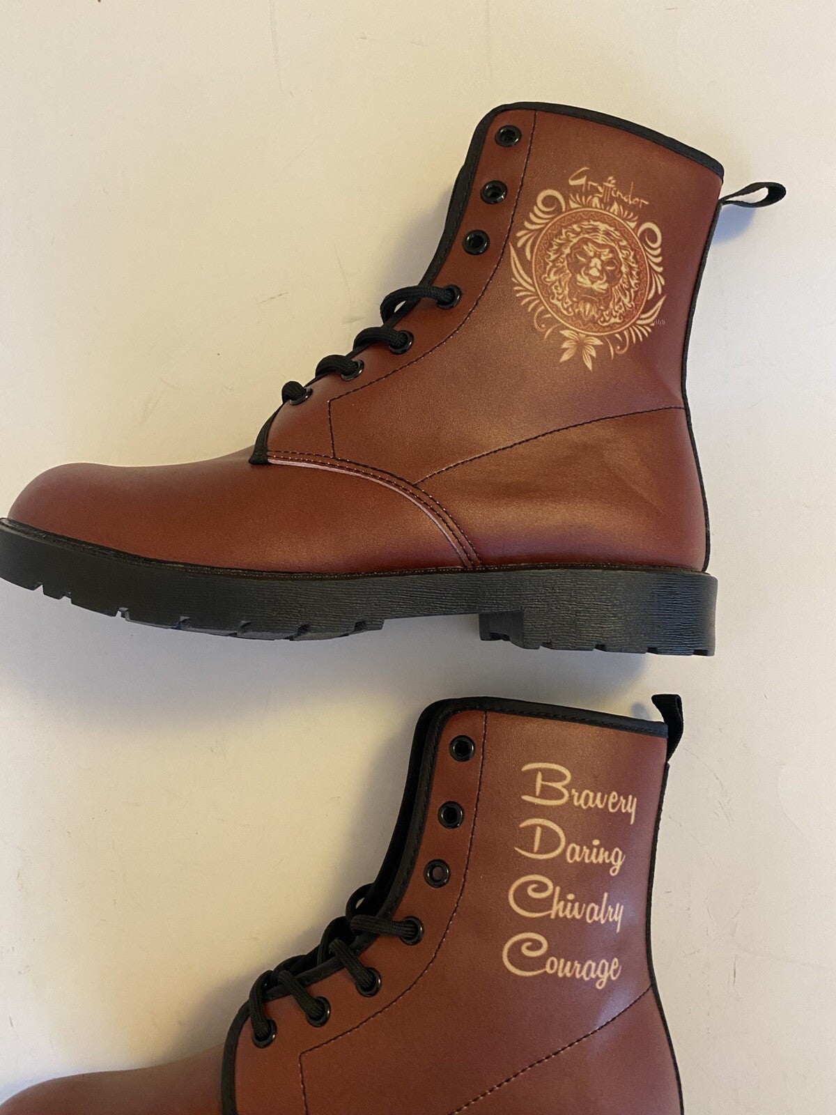 Brown Leather Boots Womens Size 7 DUMBLEDORE’S ARMY Harry Potter Size 7