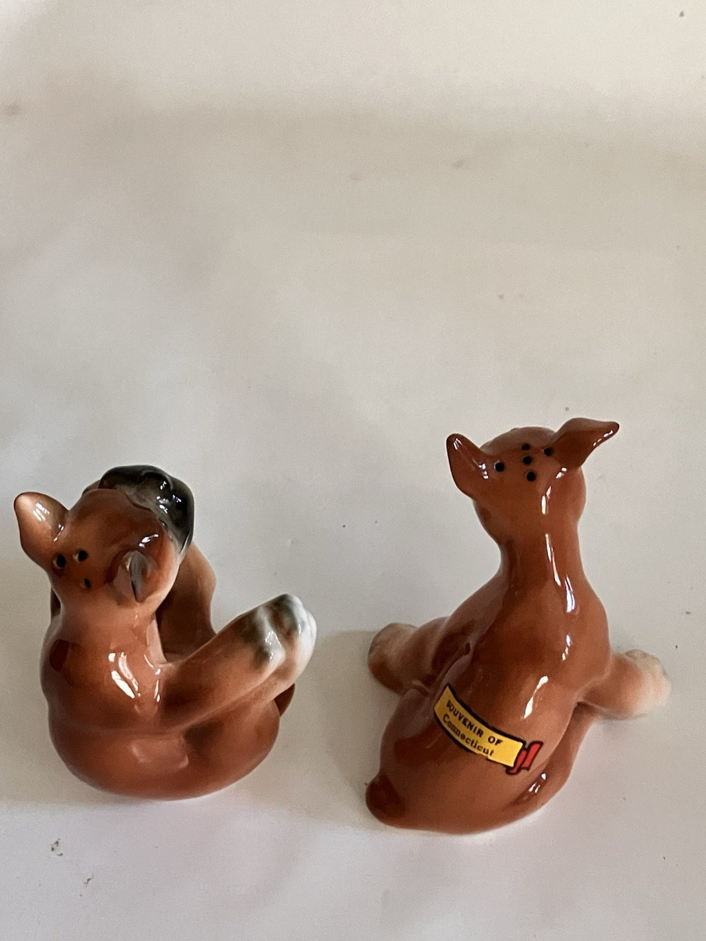 Vintage 1960s Lot Of 2 Bull Dog/Dogs Salt And Pepper Shaker Sets. EVC!