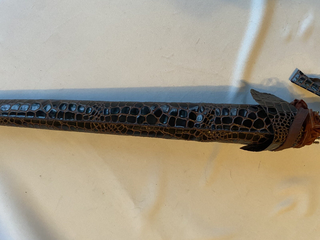 1950s Faux Alligator Skin Umbrella