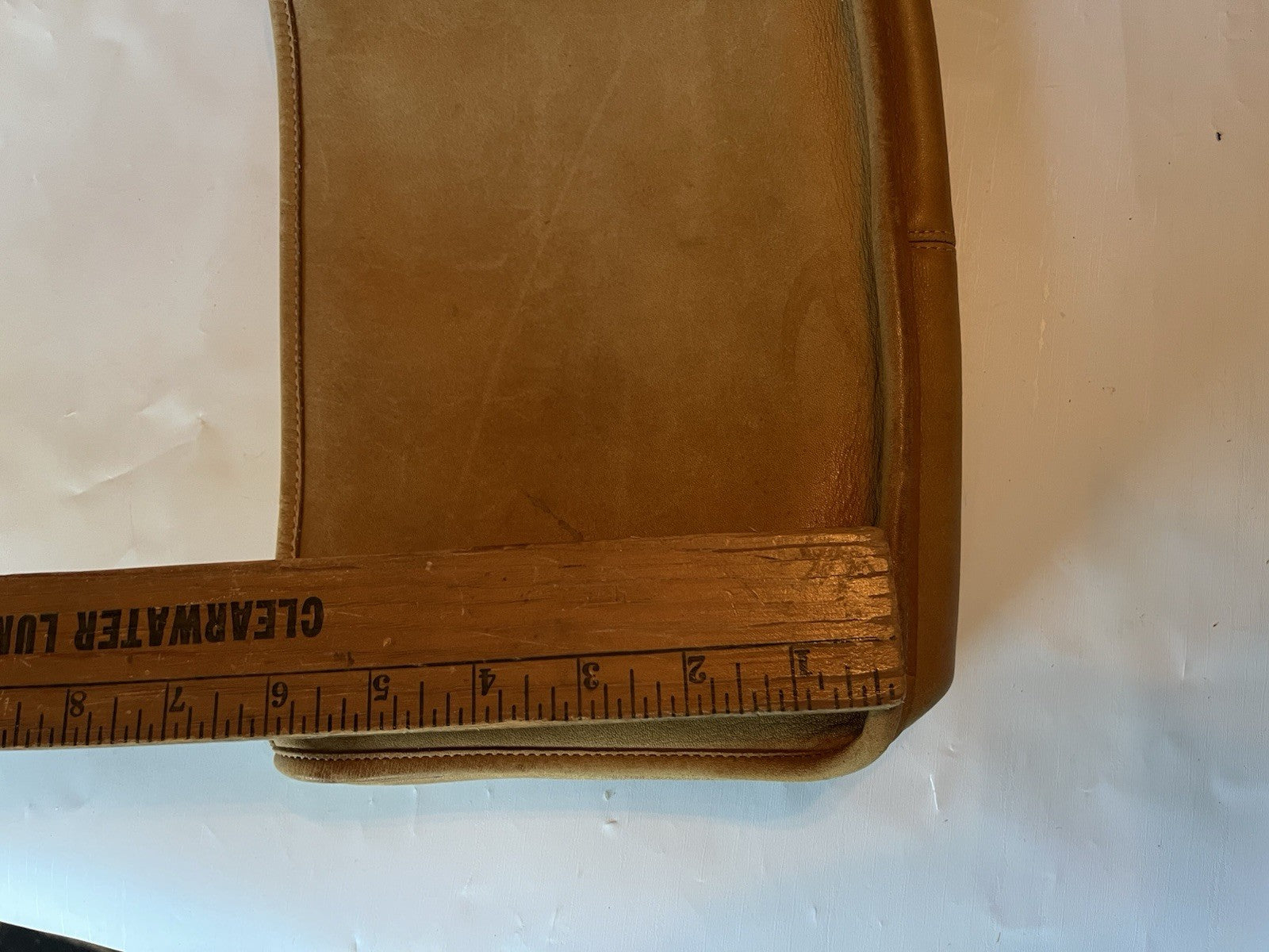 Vintage 1982/83 Coach STYLE 9560 Slim Clutch Standard In Tan Registration 0922