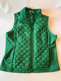 LL Bean Women’s Large Kelly Green Quilted Thinsulate Insulated Vest