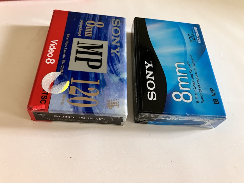 Sony 8mm Standard 120 Min/ 90 Min Cassettes For Recording. Sealed Lot Of 4.