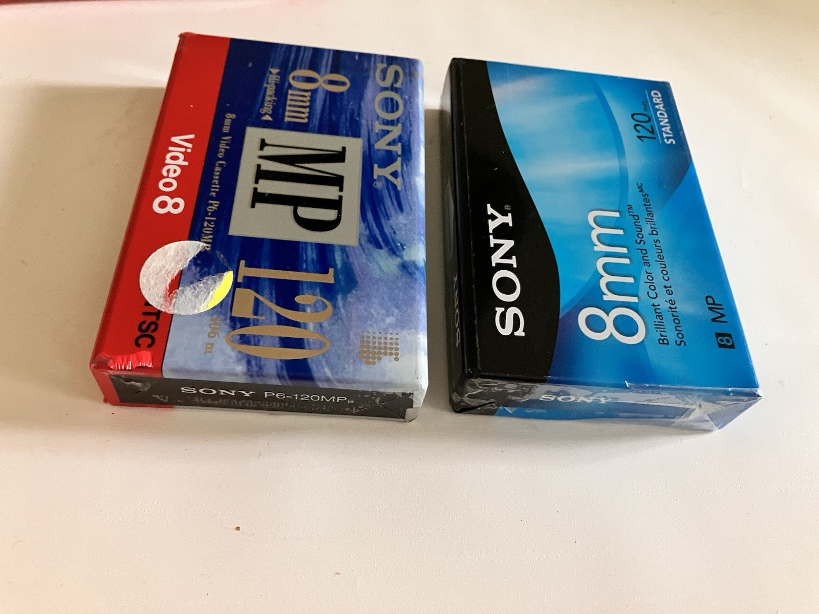 Sony 8mm Standard 120 Min/ 90 Min Cassettes For Recording. Sealed Lot Of 4.