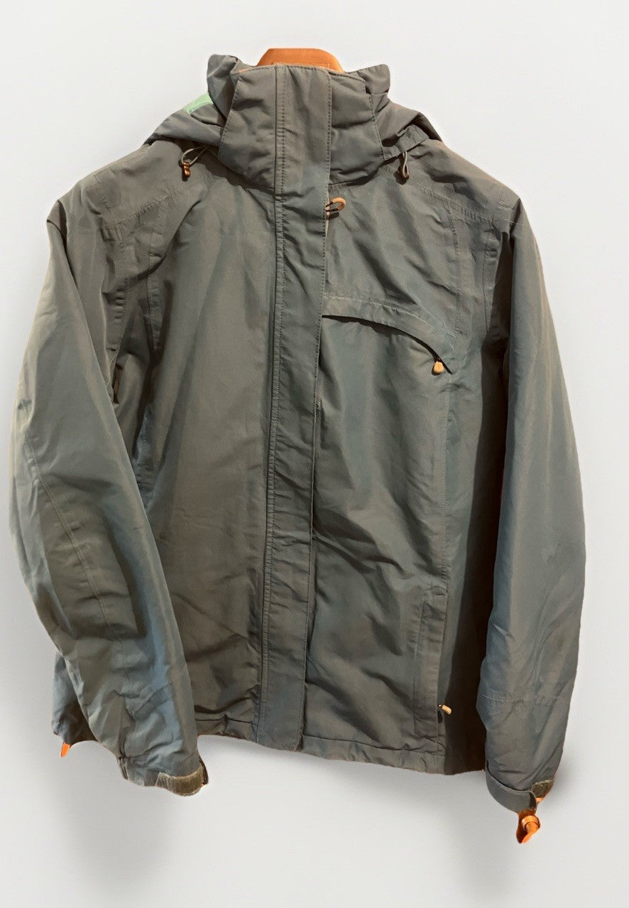 Lands End Women’s Med. (10-12) Teal-Blue Winter Insulated Jacket Removable Hood