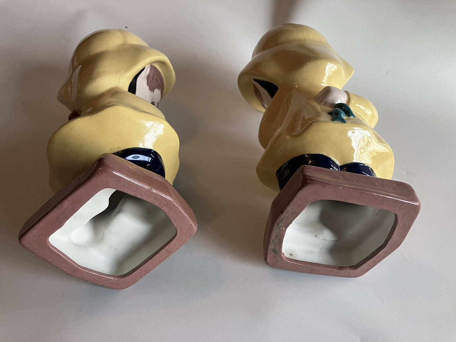 Vintage Ceramic Fishing Duo From 1970s EVC