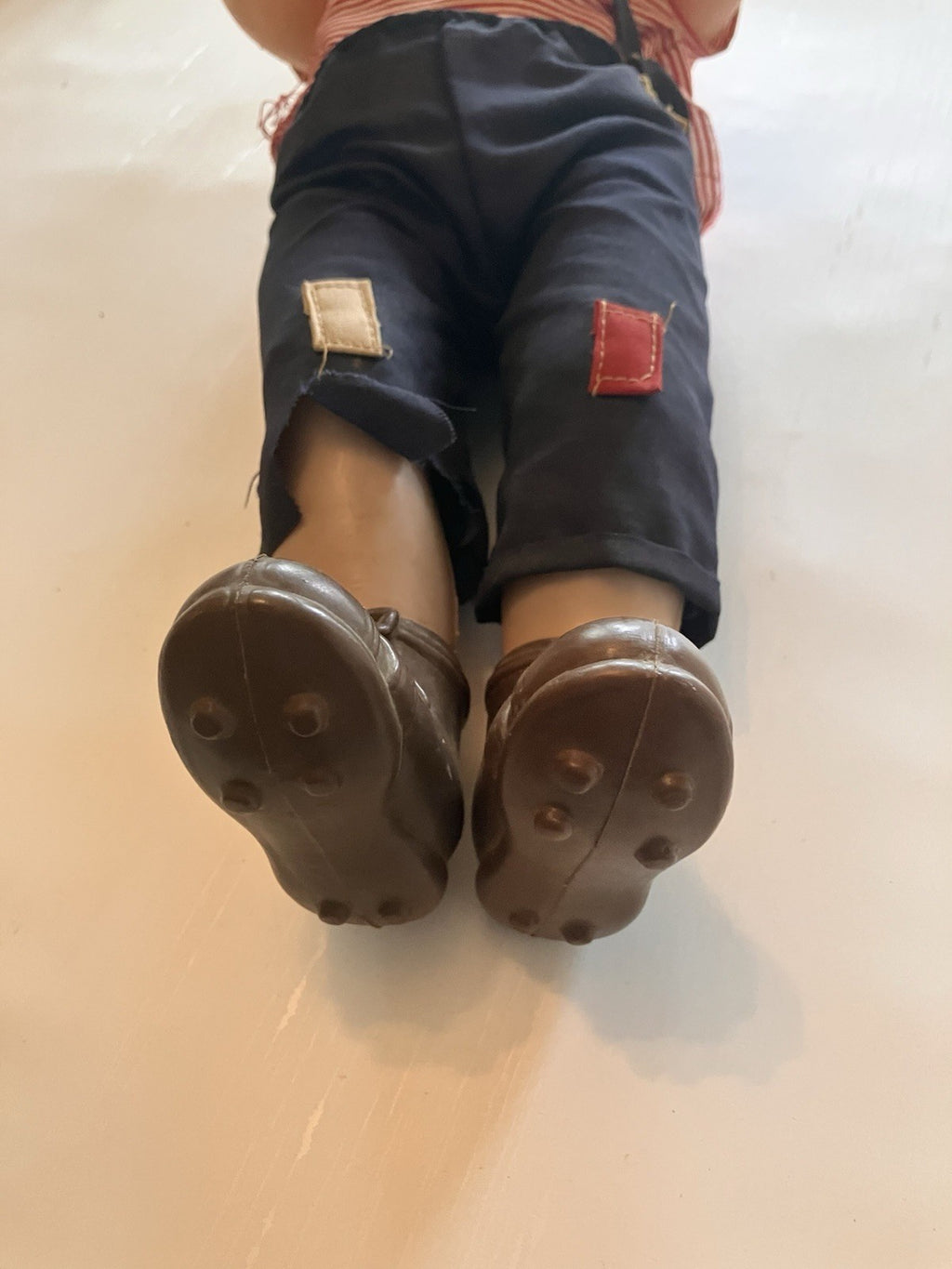 Vintage 15” Boy Celluloid Doll With Original Clothes