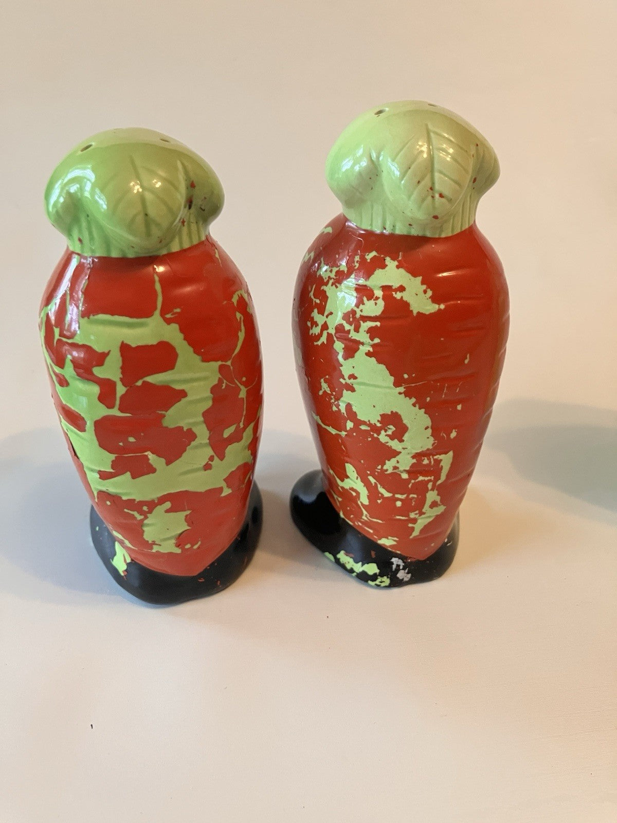 Vintage Salt And Pepper Vegetable Corn/Carrot/ Frog Lot Of 3.