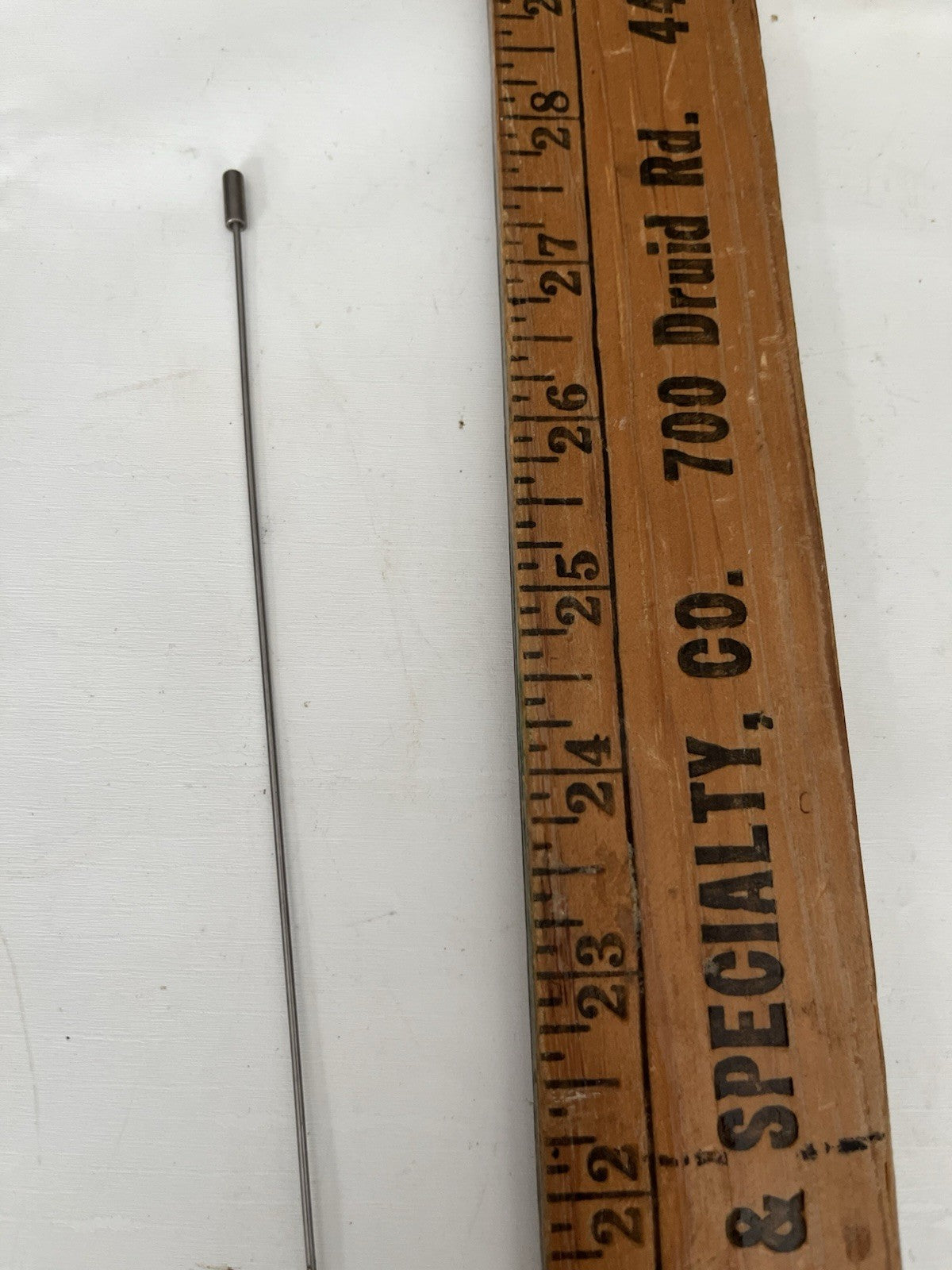 Vintage 27.5” Long Auto Antennae With Magnetic Bottom; Over 90” Cord