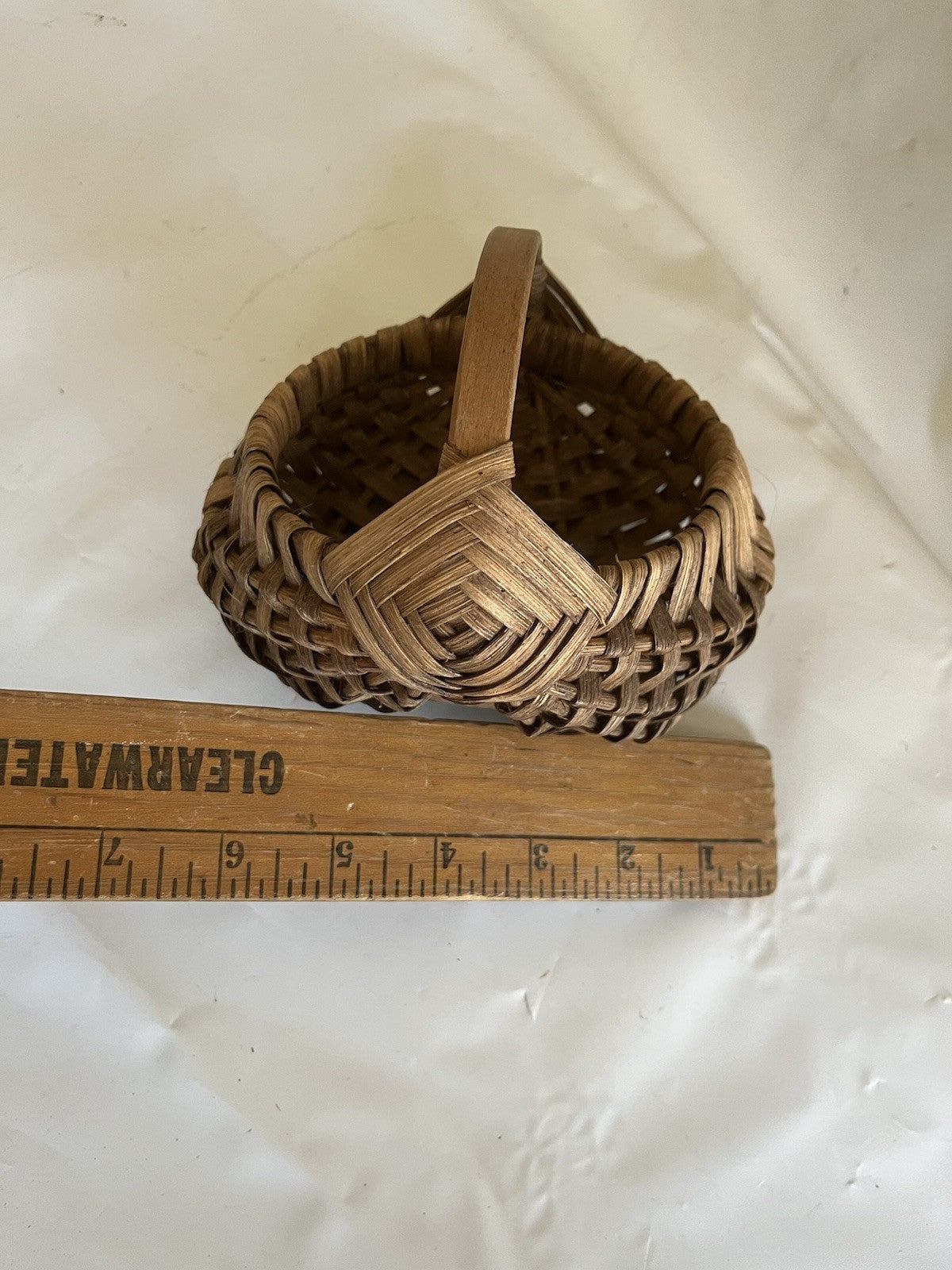 Vintage Small Buttocks Basket; 6x3” EVC