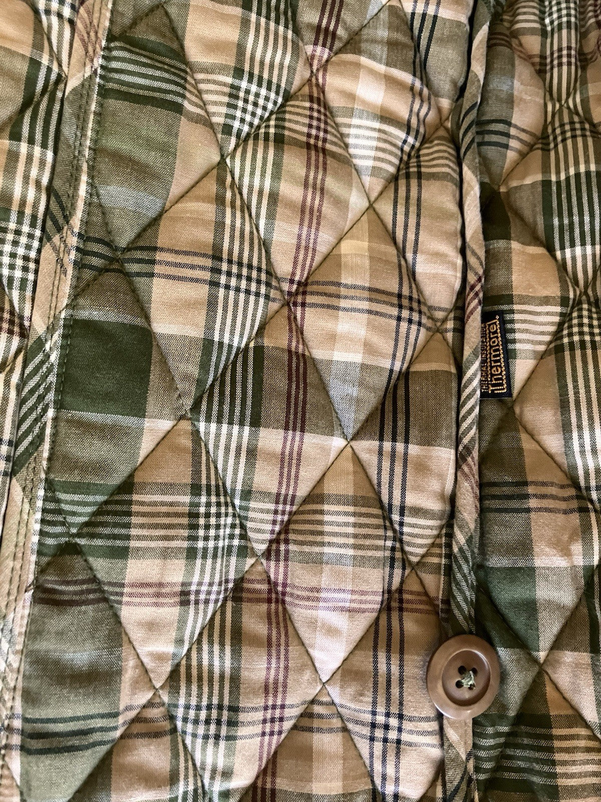 LL Bean Women’s Green Quilted Vest Size M Petite