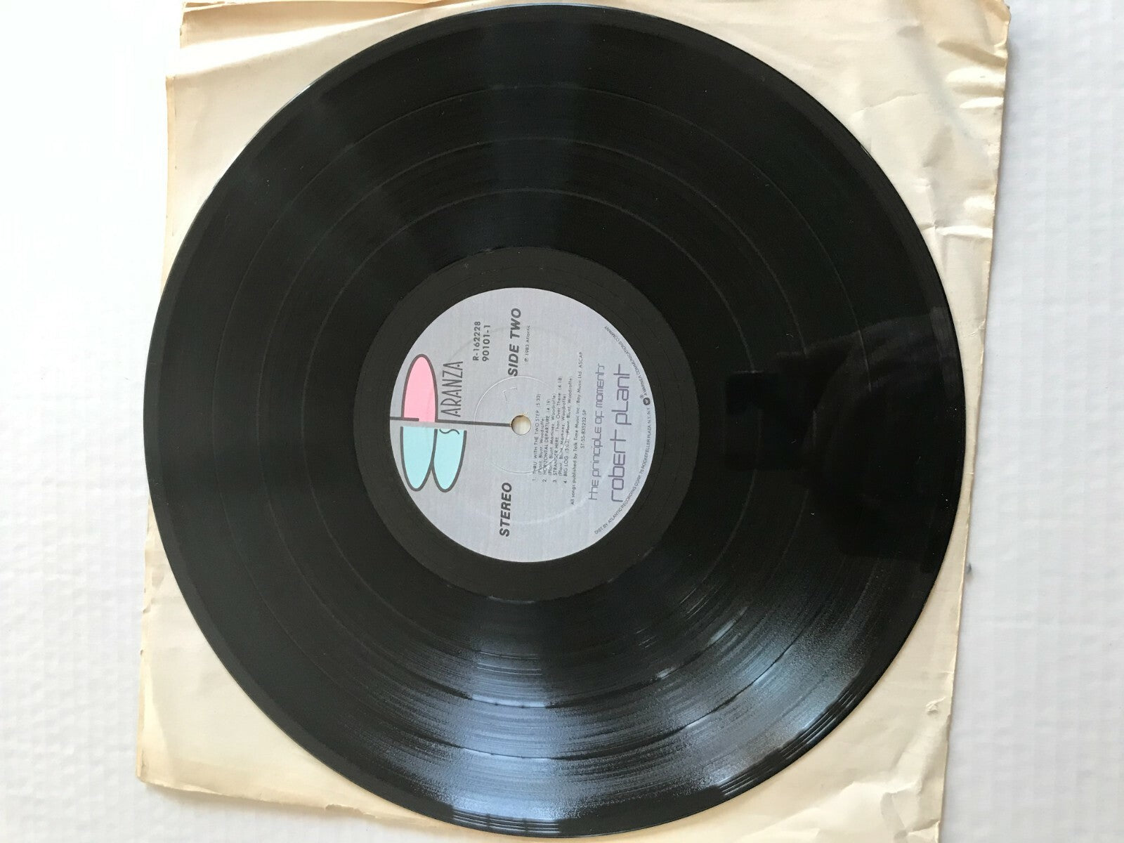 Robert Plant The Principle of Moments Vinyl LP 1983 Atlantic Records Shrink Wrap