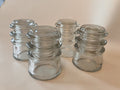 Whitall Tatum Co No. 3 USA Clear White Insulator - 3.25 X 2.5 Lot of 4