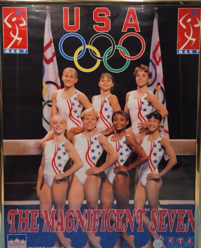 1996 The Magnificent Seven USA Olympic Gymnastic Team Starline Poster Unopened!