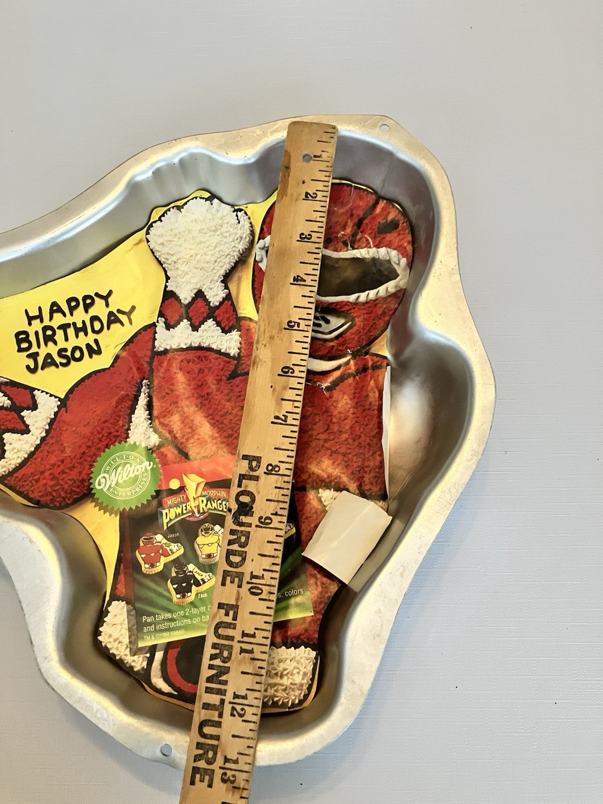 1994 Power Rangers Wilton Cake Pan W/ Instruction Sheet