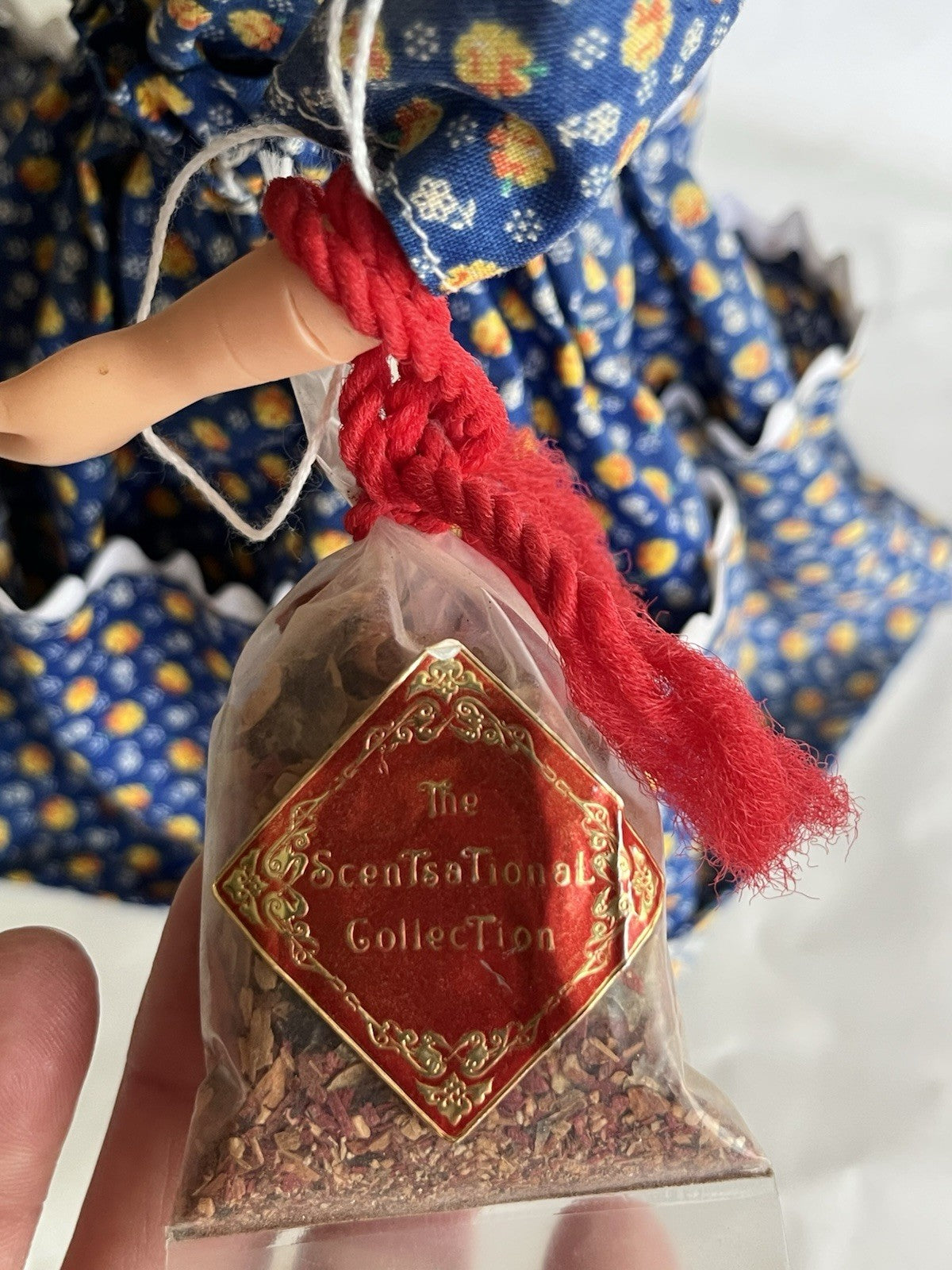 Vtg. “Grannie” Dish Bottle Dolll-Home Made With Pockets And Original Potpourri