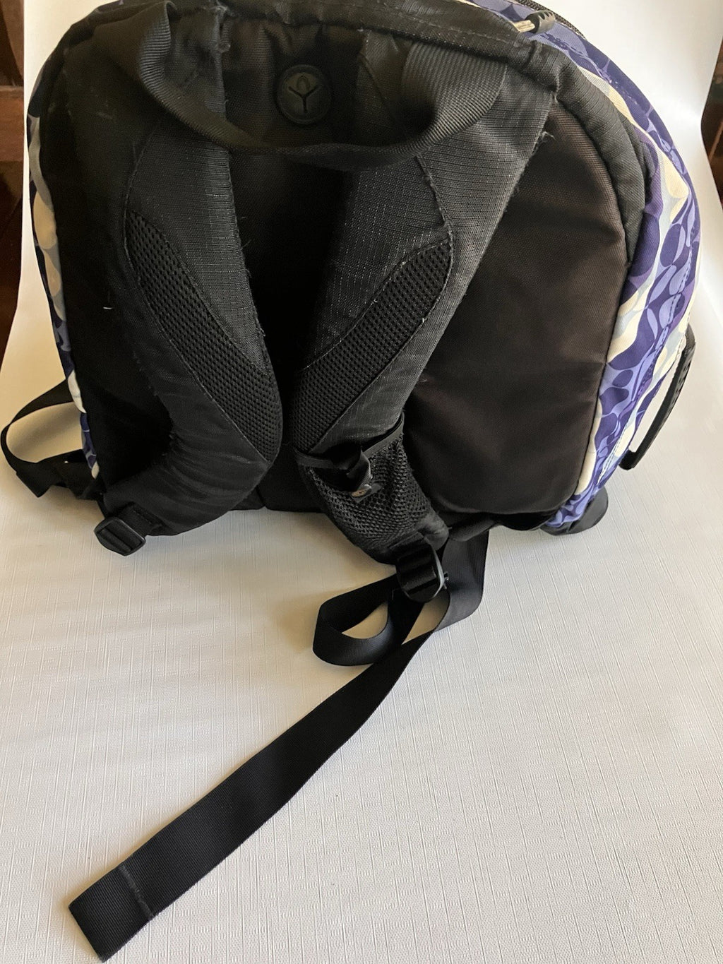 L.L.Bean Purple Two Toned And White large Backpack NOT monogrammed!