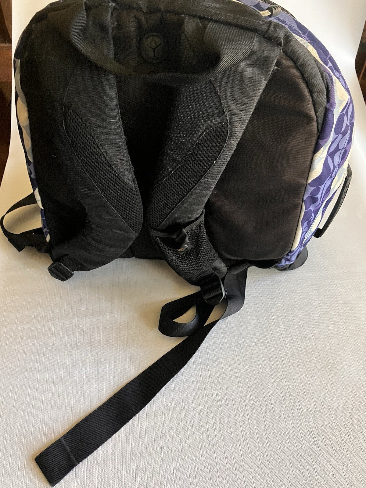 L.L.Bean Purple Two Toned And White large Backpack NOT monogrammed!
