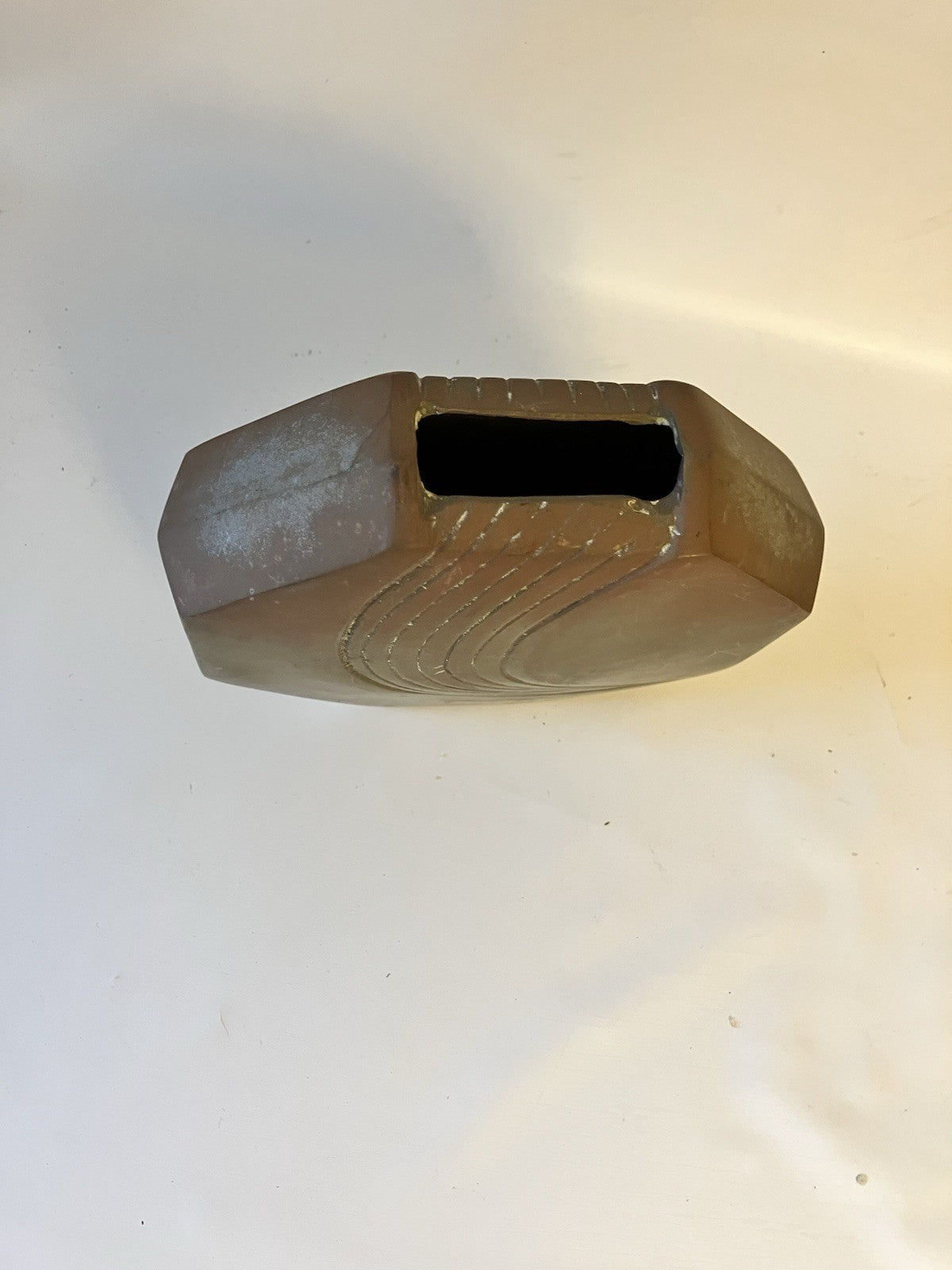 Vintage Decorative Crafts, Inc. Brass Art Deco Vase-MCM.