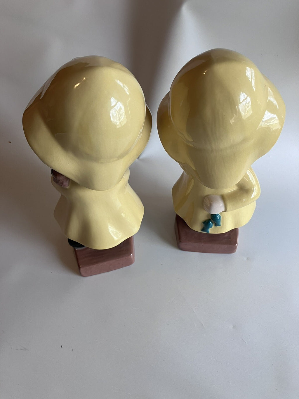 Vintage Ceramic Fishing Duo From 1970s EVC