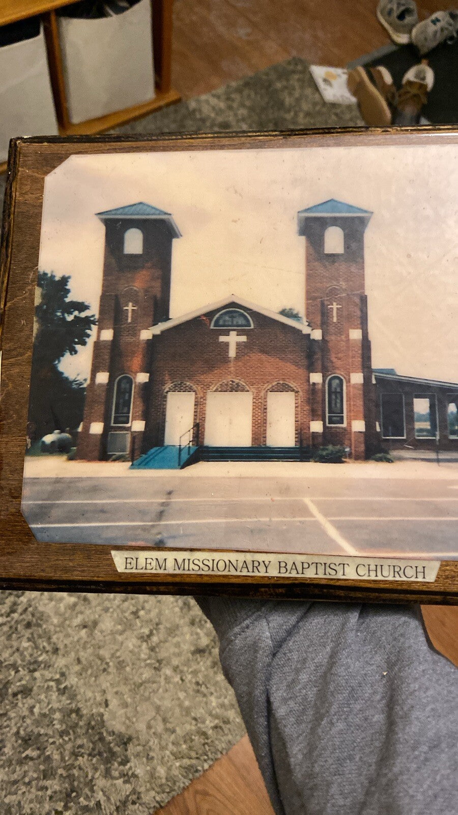 Elem Missionary Baptist Church Wood Plaque 12x10” Dorchester North Carolina