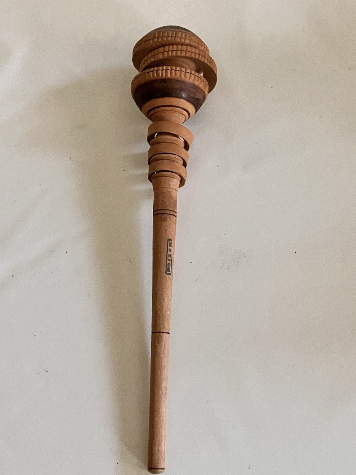 Vintage Authentic Molinillo Mexican Wooden Whisk-EVC!!