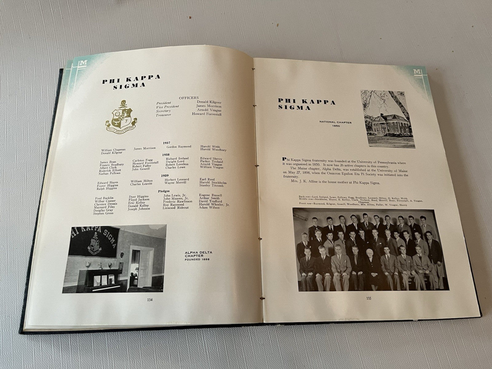 1938 University Of Maine Yearbook PRISM. ORONO, MAINE