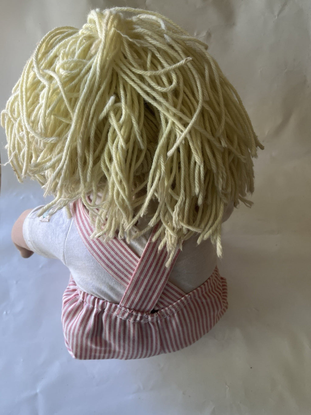 Vintage Cabbage Patch Kids 16” Blonde Girl Blue Eyes ‘78/82 HTF “Why Me?” Shirt
