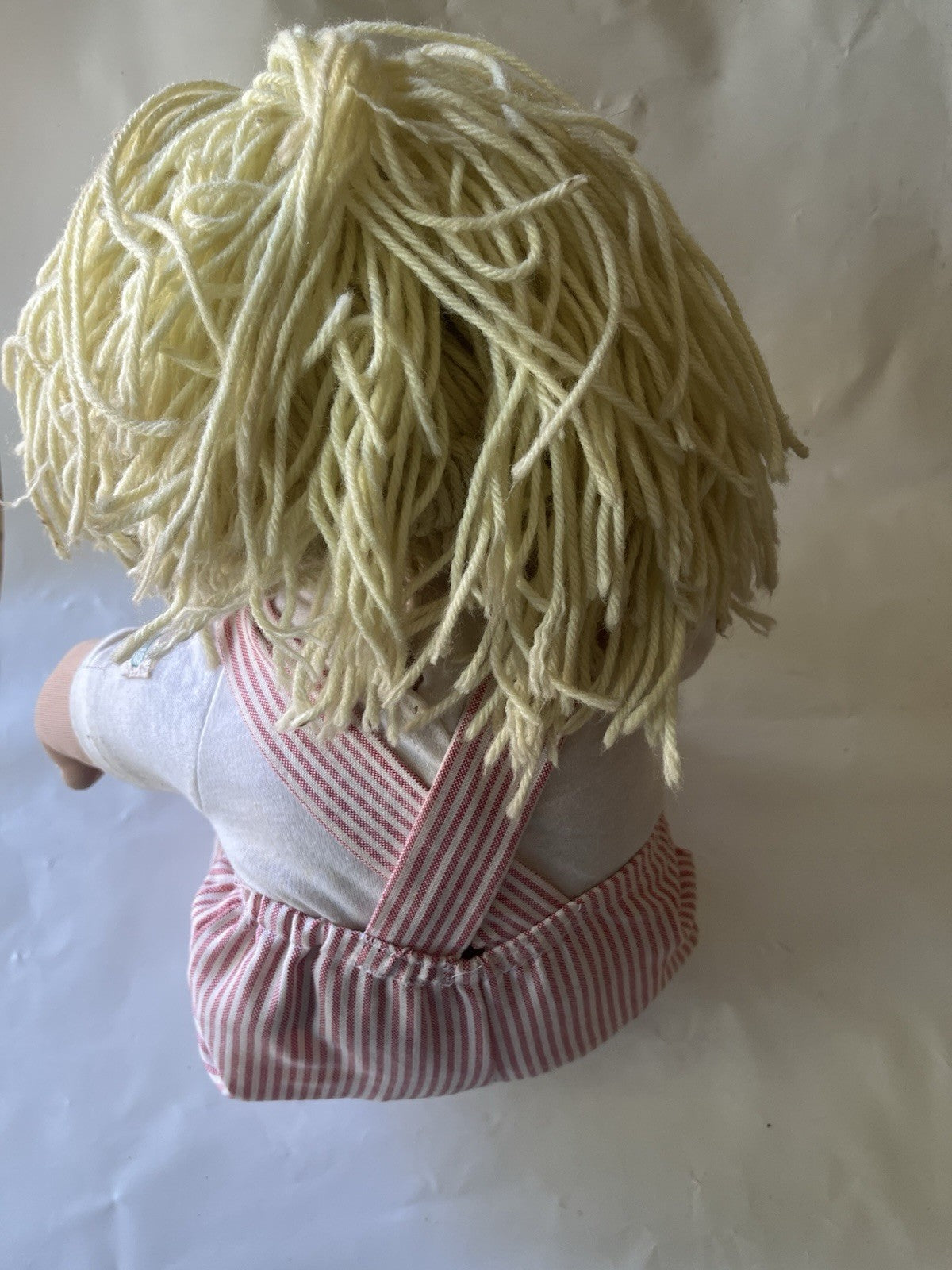 Vintage Cabbage Patch Kids 16” Blonde Girl Blue Eyes ‘78/82 HTF “Why Me?” Shirt